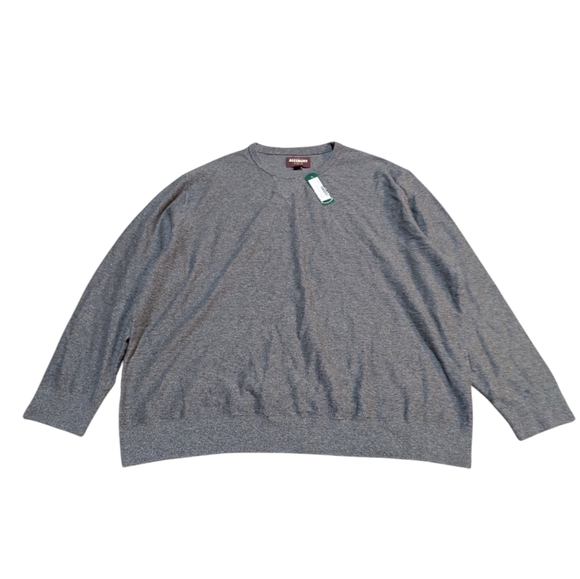 NWT Alesbury Riverside Crewneck Grey Sweater 3XL 100% Cotton Preppy Classic - Picture 1 of 6